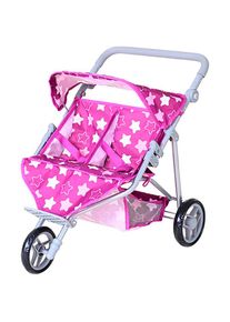 KNORRTOYS , Puppen-Zwillingsbuggy »Duo« , rosa