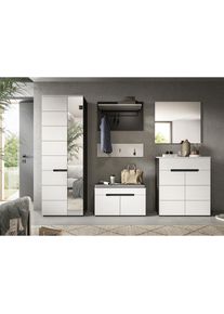 Inosign , Garderoben-Set »REHAT, TOPSELLER!, 6-teilig, Breite 255 cm, individuell erweiterbar« Set, Schrank, Sitzbank, Sitzkissen, Paneel,...