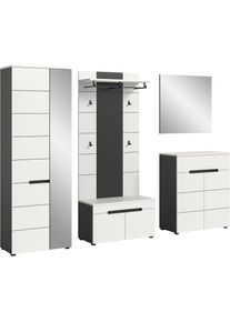 Inosign Garderoben-Set »REHAT, TOPSELLER!, 5-teilig, Breite 255cm, individuell erweiterbar« Set, bestehend aus: Garderobenschrank, Sitzbank, Paneel,...