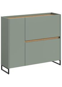 Inosign Schuhschrank »EVRID, Breite 110cm, 1 Tür, 2 Schuhwalzen, inkl. Metall-Kufenfüsse« individuell mit anderen Artikel der Serie EVRID erweiterbar, 1...