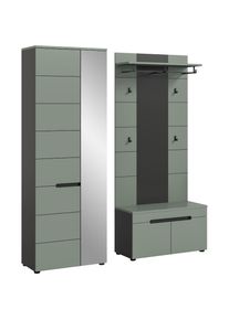 Inosign , Garderoben-Set »REHAT, TOPSELLER!, 3-teilig, Breite 160 cm, individuell erweiterbar« Set, bestehend aus: Garderobenschrank, Sitzbank und...