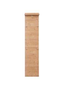 VOGL Möbelfabrik , Garderobenpaneel »Toronto« , braun , Das grosse Garderobenpaneel hat eine Ablagefläche.