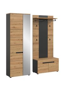 Inosign , Garderoben-Set »REHAT, TOPSELLER!, 3-teilig, Breite 160 cm, individuell erweiterbar« Set, bestehend aus: Garderobenschrank, Sitzbank und...