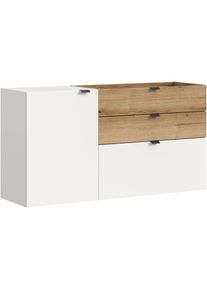 Inosign , Garderobenschrank 1 Stk. tlg. Oran, Hängekommode, Schubladen, Tür, Klappe, Evoke Oak NB, Ablagefach , Masse ca. (B/H/T): 120 x 64 x 37 cm