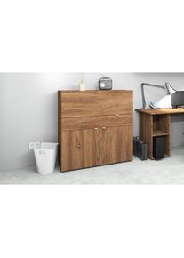 borchardt Möbel borchardt Möbel , Sekretär »Dolly« platzsparend, Home-Office-Schreibtisch, Breite 110 cm, Made in Germany , braun , Masse (B/T/H): 110/35/109 cm