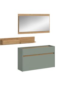 Inosign , Garderoben-Set »EVRID, 3-teilig, Breite 140 cm, individuell hängbar & erweiterbar« best. aus: Kommode, Wandboard & Spiegel, 3 Stk. tlg. ,...