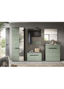 Inosign , Garderoben-Set »REHAT, TOPSELLER!, 6-teilig, Breite 255 cm, individuell erweiterbar« Set, Schrank, Sitzbank, Sitzkissen, Paneel,...