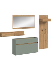 Inosign , Garderoben-Set »EVRID, 4-teilig, Breite 205 cm, individuell hängbar & erweiterbar« best. aus.: Wandboard, Kommode, Spiegel,...