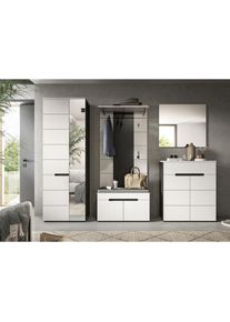 Inosign , Garderoben-Set »REHAT, TOPSELLER!, 5-teilig, Breite 255 cm, individuell erweiterbar« Set, bestehend aus: Schrank, Sitzbank, Sitzkissen,...