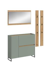 Inosign , Garderoben-Set »EVRID, 4-teilig, Breite 172 cm, individuell stellbar & erweiterbar« best. aus: Kommode, Spiegel & 2x Hakenleiste, 4 Stk....