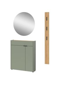 Germania , Garderoben-Set »Ameca« 3 Stk. tlg. , grün , Mehrzweckschrank mit Türdämpfung