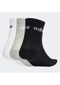 adidas Performance , Funktionssocken »LIN KIDS CRW 3P« , schwarz-weiss , 22-24 , Dieser 3er-Pack 3-Streifen Socken ist teilweise aus einem Mix aus...