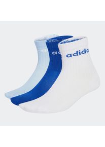 adidas Performance , Funktionssocken »LIN KIDS CRW 3P« , weiss , 22-24 , Dieser 3er-Pack 3-Streifen Socken ist teilweise aus einem Mix aus...