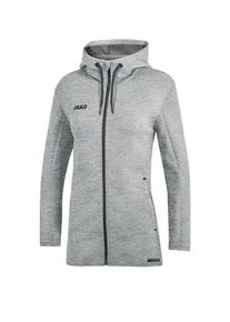 Jako Sportjacke Damen, graumeliert / schwarz, Gr&ouml;&szlig;e 38
