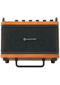 Musiccube Tiny Box D2 - Dark Oak Wood Akustikgitarren-Verstärker