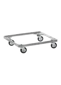 Telaio con rotelle per cesti impilabili, con zincatura, lungh. x largh. 830 x 580 mm