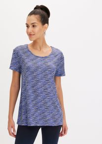 T-shirt pratique oversize séchage rapide en bleu, Taille 36/38 (S), Couleur/Motif: bleu horizon/bleu marine/noir chiné, bonprix