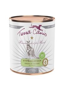 6x 800g Hypoallergen K&auml;nguru mit Pastinake Terra Canis Nassfutter f&uuml;r Hunde