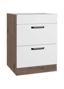 Wiho-Küchen Kochfeldumbauschrank »Elba« Breite 60 cm , weiss , wiho Küchen