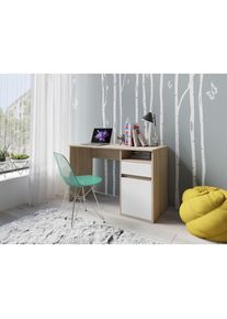 Schreibtisch »Tinsley« mit Schublade, und Tür, Breite 120 x53 cm , weiss , Home Affaire