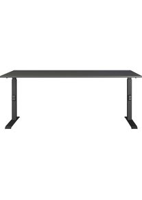 Schreibtisch »Mailand, mechanisch höhenverstellbar,« in Breitenvariante 120-180 cm, Made in Germany , grau , Germania