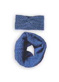 Capelli New York, Unisex, Loop mit Zopfstrickmuster, jeans blau, Einheitsgr&ouml;&szlig;e, Perfekt abgestimmt f&uuml;r ein harmonisches Winter-Outfit