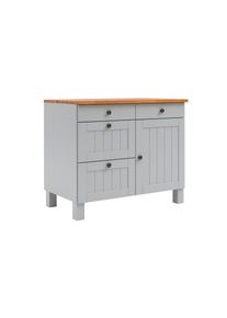 Unterschrank »Alby2« Mit Metallgriffen, Breite 100 cm , grau , Home Affaire