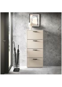 HBZ-MEBLE HBZ , Schuhkipper »Sam Schuhkipper, Schuhschrank BxHxT 59x136x17 cm« 1 Stk. tlg. Breite 59cm, FSC-Mix Credit , Schuhkipper mit 4 Klappen bietet...