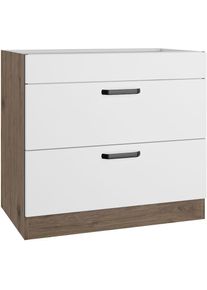 Wiho-Küchen Kochfeldumbauschrank »Elba« Breite 90 cm , weiss , wiho Küchen