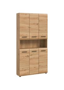 Stauraumschrank 1 Stk. tlg. Florenz, Mehrzweckschrank Artisan Oak NB, 185 cm Höhe, Bad , Inosign