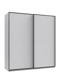 Schwebetürenschrank »Neu-Ulm in der Breite 180cm, in verschiedenen Farben erhältlich« Mit schwarzen Griffleisten , schwarz , wimex