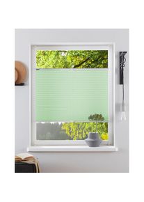 Plissee »DAHRA - in Crush-Optik« Lichtschutz ohne Bohren verspannt Fixmass, Bestseller mit über 5500 4,5-Sterne-Bewertungen, Klemmträger , grün ,...