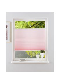 Plissee »DAHRA - in Crush-Optik« Lichtschutz ohne Bohren verspannt Fixmass, Bestseller mit über 5500 4,5-Sterne-Bewertungen, Klemmträger , rosa ,...