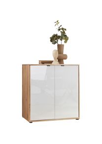 Wiemann Kommode »Cardiff Sideboard, Wäscheschrank, teilmassiv Bianco-Eiche, 80 cm« Kommode 80x86x43 cm, braun, mit Dämpfung, MADE IN GERMANY, verschiedenen...