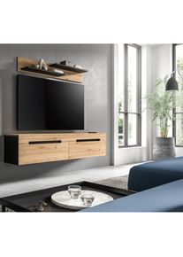 Inosign Wohnwand »REHAT, TOPSELLER!, 2-teilig, wahlweise stehend und hängend montierbar« Set bestehend aus: Wandboard (13x19x8 cm) und Lowboard (170x38x33...