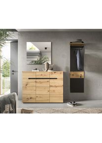 Inosign , Garderoben-Set »REHAT, TOPSELLER!, 3-teilig, Breite 180 cm, individuell erweiterbar« Set, bestehend aus: Kommode, Spiegel und...