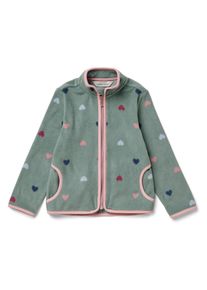 Tchibo - Kinder-Fleecejacke - M&auml;dchen - Gr. 98/104 - gr&uuml;n/print