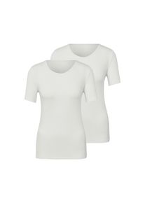Tchibo - 2 Kurzarm-Hemdchen - Damen - Gr. XXL - weiss