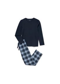 Tchibo - Pyjama en flanelle pour enfant - Gar&ccedil;ons - taille: 122/128 - vert/bleu/&agrave; carreaux