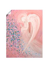 Wandbild »Engelbild - pastell« Religion 1 Stk. tlg. als Alubild, Outdoorbild, Leinwandbild, Poster, Wandaufkleber , pink , Artland
