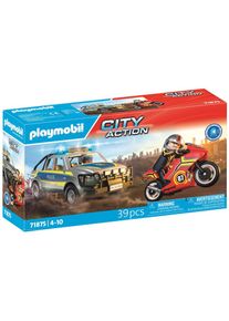Playmobil, Konstruktions-Spielset &raquo;Action Heroes Verfolgungsjagd mit Polizei Pick-Up 71875&laquo;, frz:, Einheitsgr&ouml;&szlig;e, Konstruktions-Spielset