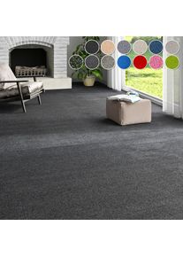 my home , Teppichboden »Zephyra, Schlinge, Made in Netherlands« rechteckig 8 mm Höhe Uni Farben, Breite 400 cm, strapazierfähig, Wohnzimmer,...