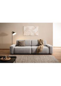 Home Affaire 3-Sitzer »TORGE (257cm), Sofa,Schlafsofa in Cord, Samtvelours, Struktur fein« rundes Design, Schlaffunktion u. Bettkasten, Liegefläche: 135/200 cm...