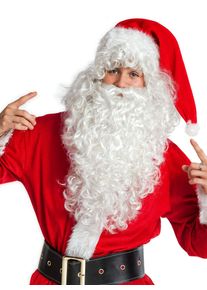 Boland Weihnachtsmann Rauschebart mit Per&uuml;cke