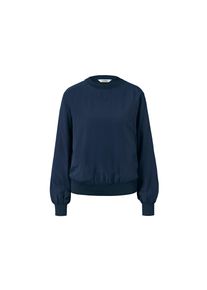 Tchibo - Bluse mit Rippbündchen - Damen - Gr. 50 - dunkelblau