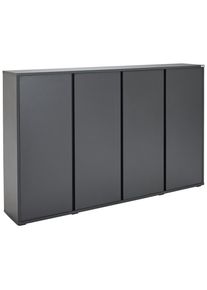 Xora Schuhschrank , Anthrazit , Kunststoff , 18 F&auml;cher , 192.7x120x34 cm , Garderobe, Schuhaufbewahrung, Schuhschr&auml;nke