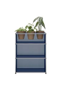 USM Haller Sideboard mit Pflanzeneinsatz Stahlblau - QUICK SHIP