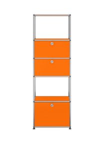 USM Haller Regal mit Einlegerahmen Reinorange - QUICK SHIP