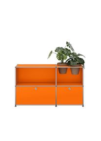 USM Haller Sideboard mit Klappt&uuml;ren und Pflanzeneinsatz Reinorange - QUICK SHIP