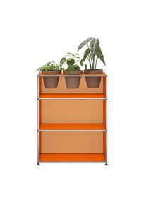 USM Haller Sideboard mit Pflanzeneinsatz Reinorange - QUICK SHIP